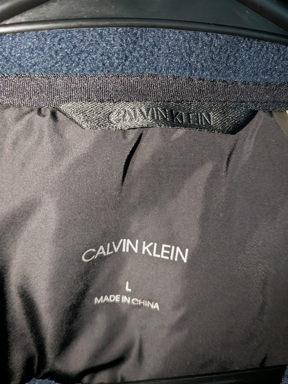 Calvin Klein Navy and Black Hybrid Performance Jacket - Picture 4 of 14